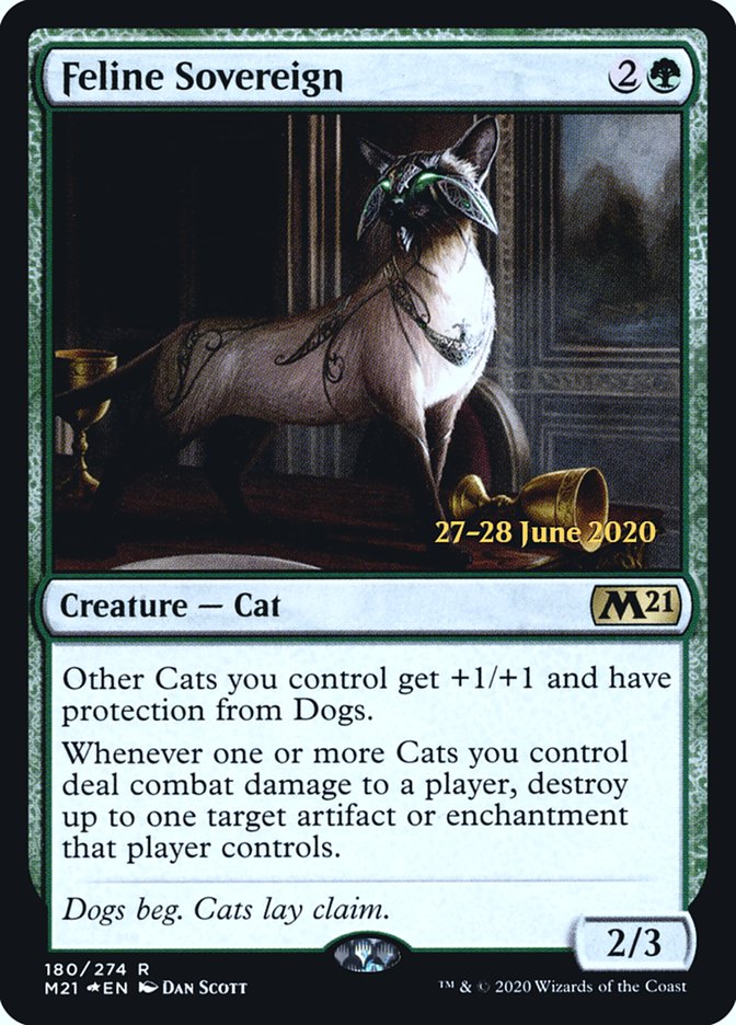 Feline Sovereign  [Core Set 2021 Prerelease Promos] | Fandemonia Ltd