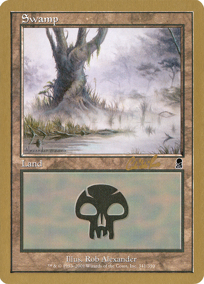 Swamp (cr341) (Carlos Romao) [World Championship Decks 2002] | Fandemonia Ltd