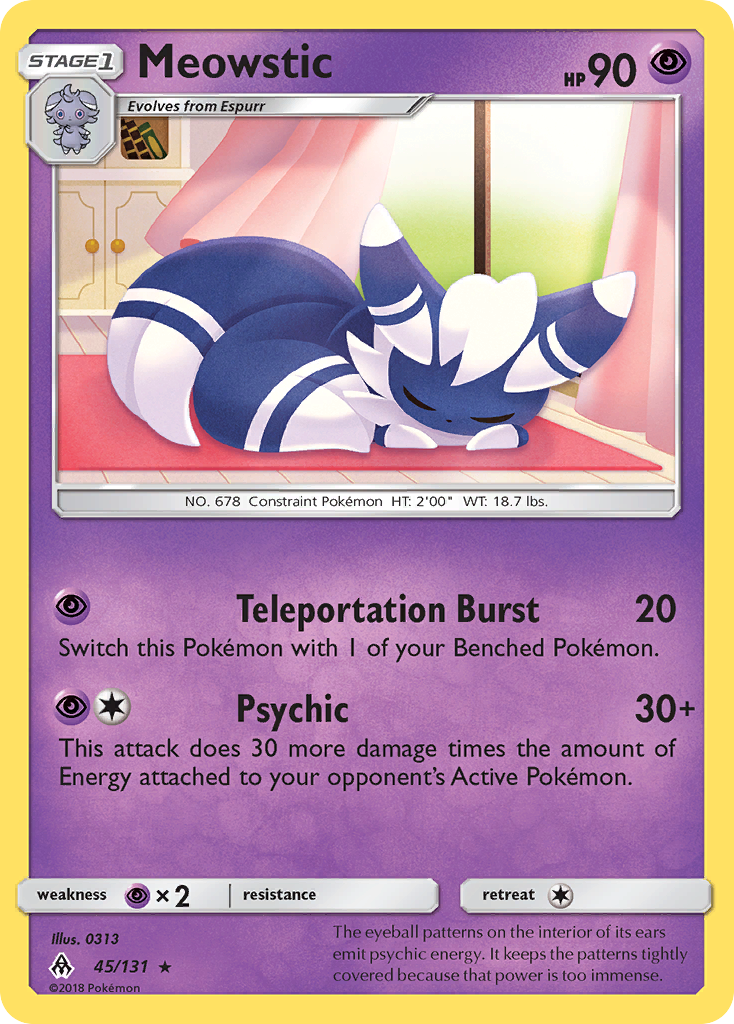 Meowstic (45/131) [Sun & Moon: Forbidden Light] | Fandemonia Ltd