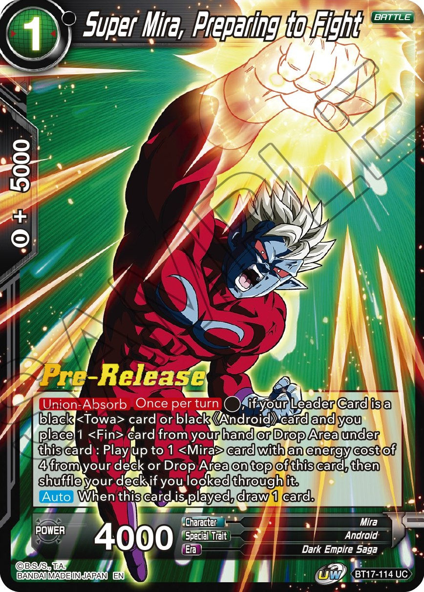 Super Mira, Preparing to Fight (BT17-114) [Ultimate Squad Prerelease Promos] | Fandemonia Ltd