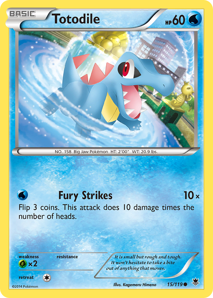 Totodile (15/119) [XY: Phantom Forces] | Fandemonia Ltd