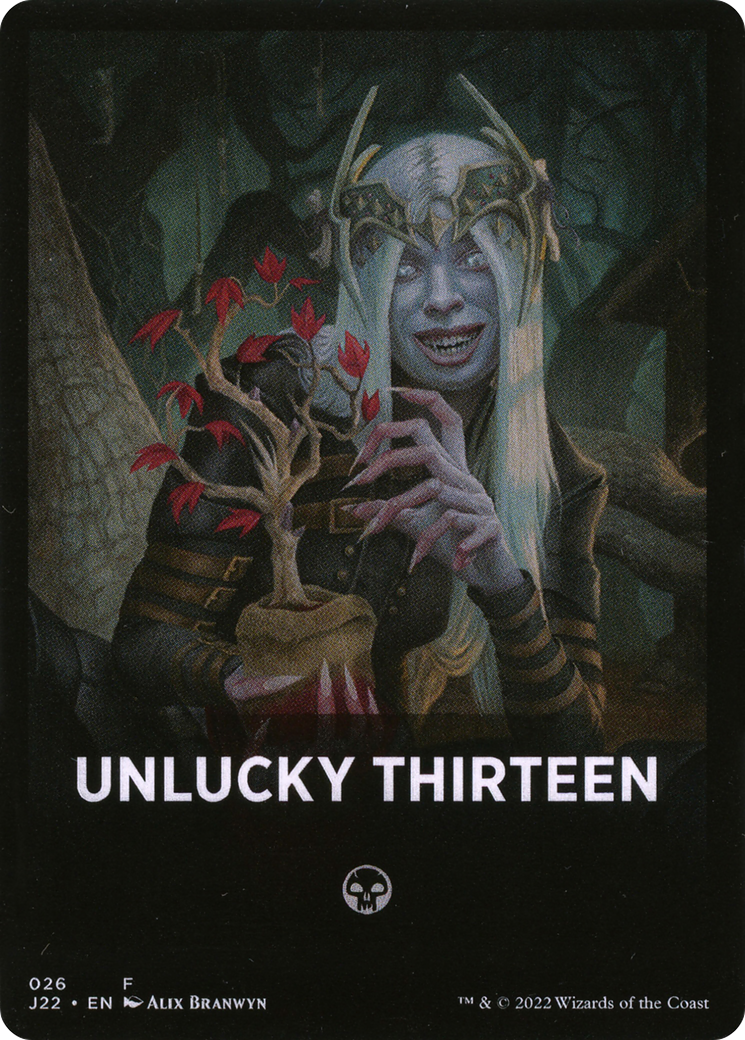 Unlucky Thirteen Theme Card [Jumpstart 2022 Front Cards] | Fandemonia Ltd