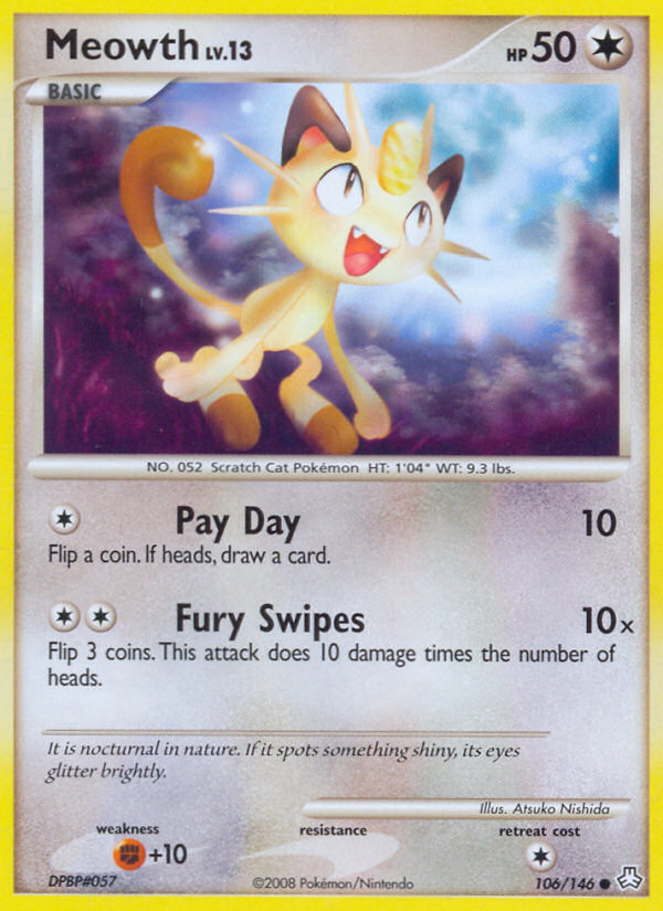 Meowth (106/146) [Diamond & Pearl: Legends Awakened] | Fandemonia Ltd