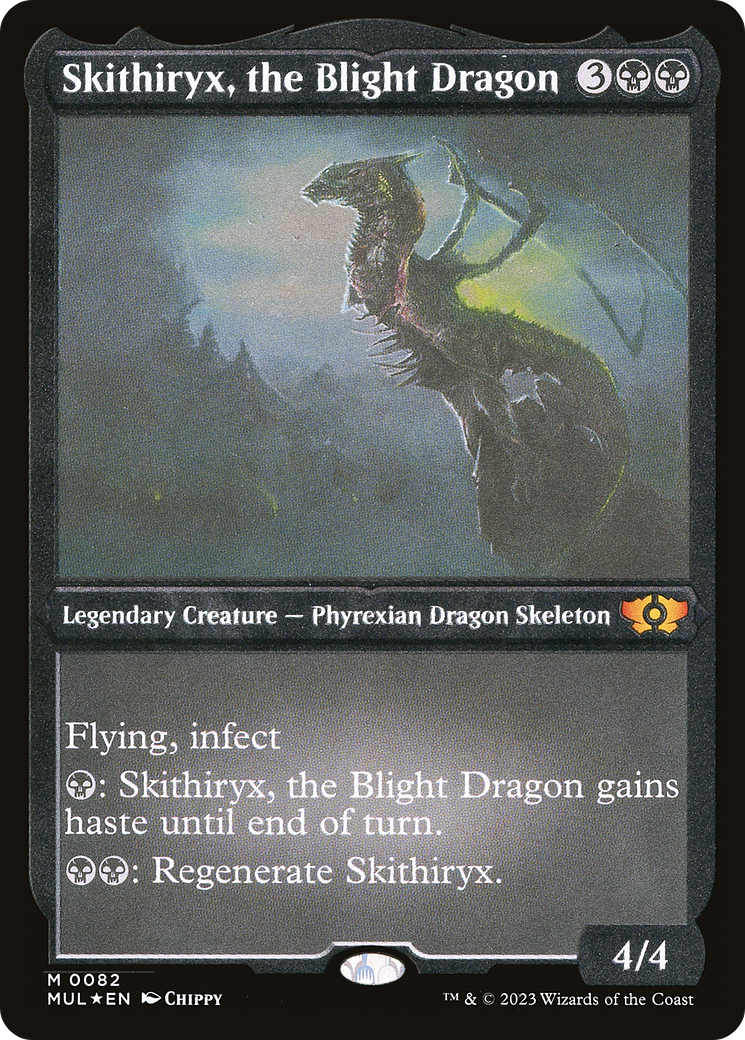 Skithiryx, the Blight Dragon (Foil Etched) [Multiverse Legends] | Fandemonia Ltd