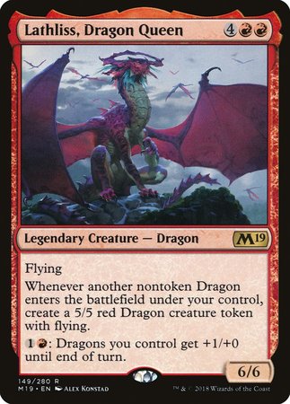 Lathliss, Dragon Queen [Core Set 2019] | Fandemonia Ltd