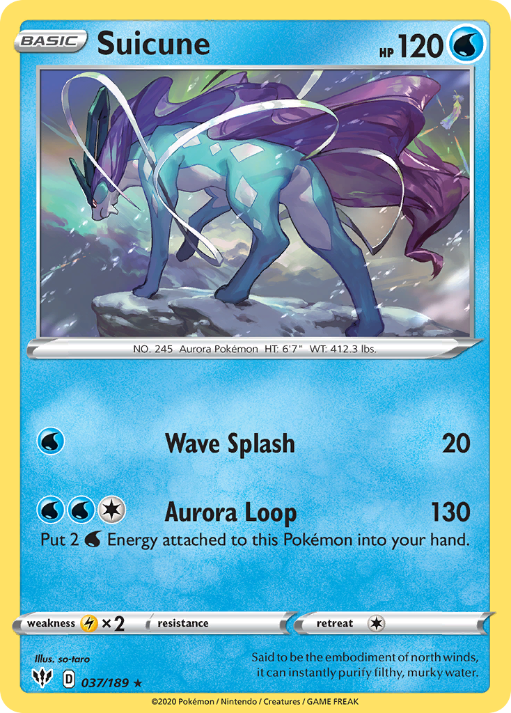 Suicune (037/189) [Sword & Shield: Darkness Ablaze] | Fandemonia Ltd