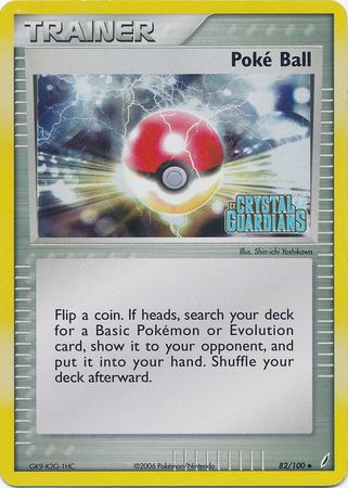 Poke Ball (82/100) (Stamped) [EX: Crystal Guardians] | Fandemonia Ltd