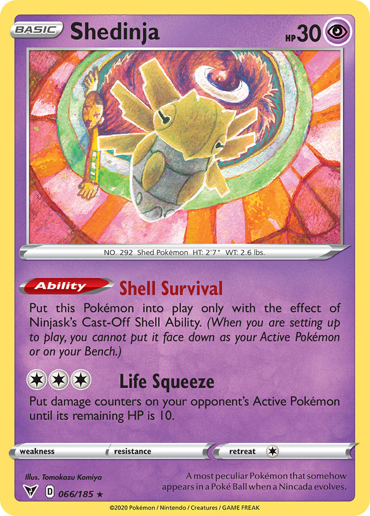 Shedinja (066/185) [Sword & Shield: Vivid Voltage] | Fandemonia Ltd