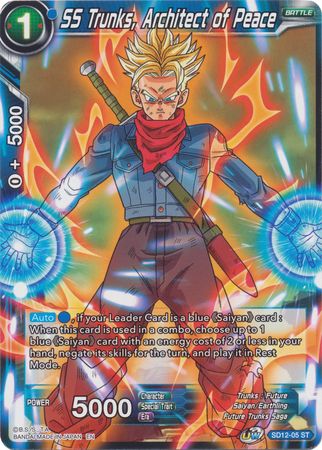 SS Trunks, Architect of Peace (Starter Deck - Spirit of Potara) [SD12-05] | Fandemonia Ltd