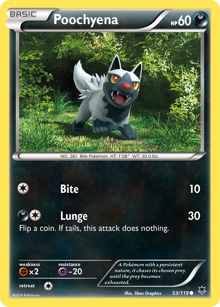 Poochyena (53/119) [XY: Phantom Forces] | Fandemonia Ltd