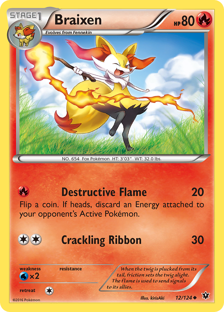 Braixen (12/124) [XY: Fates Collide] | Fandemonia Ltd