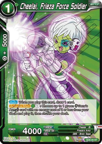 Cheelai, Frieza Force Soldier (Reprint) (SD8-05) [Battle Evolution Booster] | Fandemonia Ltd