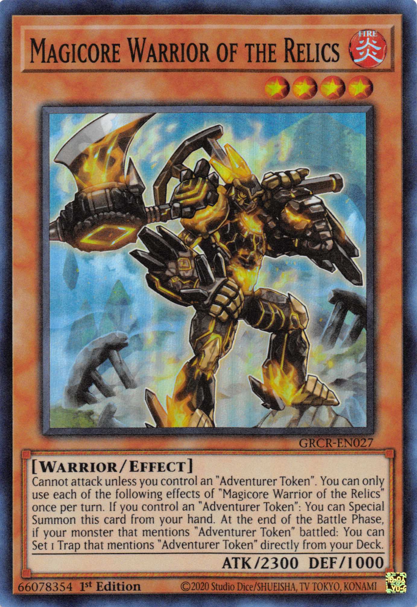 Magicore Warrior of the Relics [GRCR-EN027] Super Rare | Fandemonia Ltd