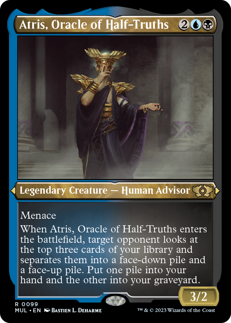 Atris, Oracle of Half-Truths (Foil Etched) [Multiverse Legends] | Fandemonia Ltd