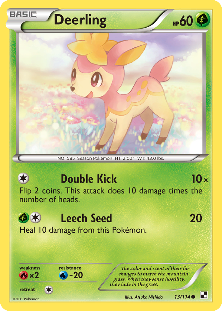 Deerling (13/114) [Black & White: Base Set] | Fandemonia Ltd