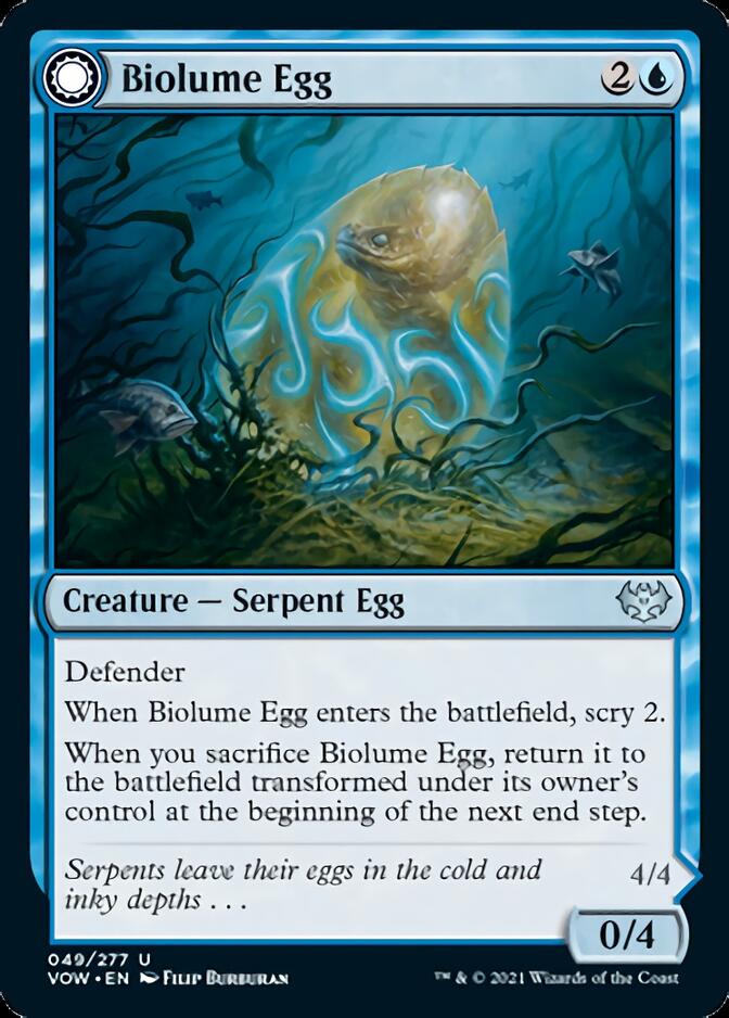 Biolume Egg // Biolume Serpent [Innistrad: Crimson Vow] | Fandemonia Ltd