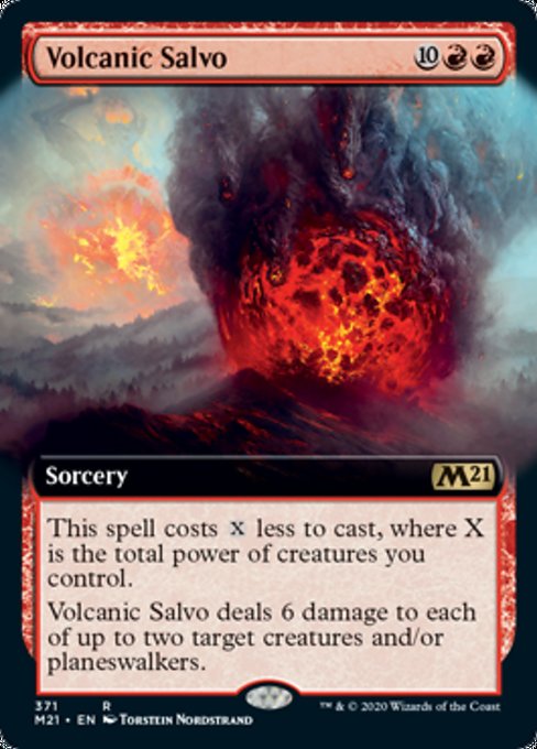 Volcanic Salvo (Extended Art) [Core Set 2021] | Fandemonia Ltd