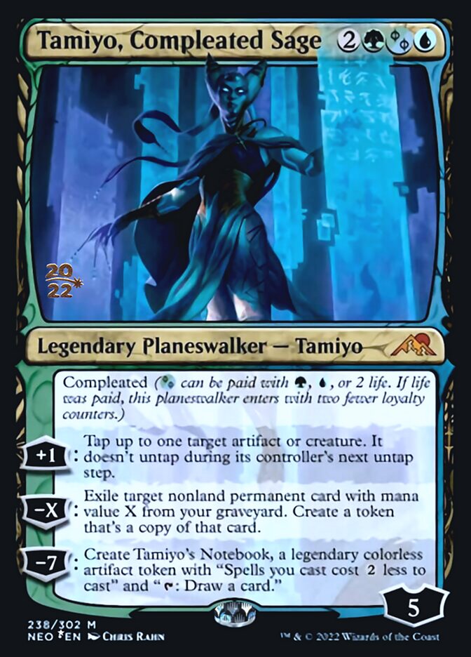 Tamiyo, Compleated Sage [Kamigawa: Neon Dynasty Prerelease Promos] | Fandemonia Ltd