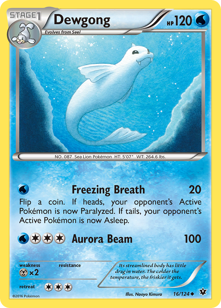 Dewgong (16/124) [XY: Fates Collide] | Fandemonia Ltd