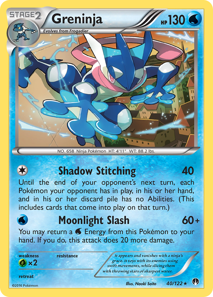 Greninja (40/122) [XY: BREAKpoint] | Fandemonia Ltd