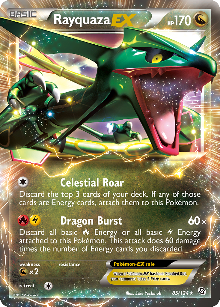 Rayquaza EX (85/124) [Black & White: Dragons Exalted] | Fandemonia Ltd