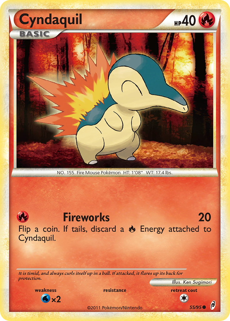 Cyndaquil (55/95) [HeartGold & SoulSilver: Call of Legends] | Fandemonia Ltd