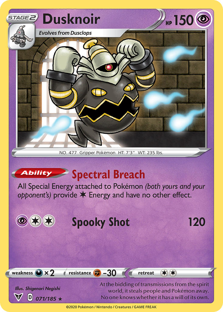 Dusknoir (071/185) [Sword & Shield: Vivid Voltage] | Fandemonia Ltd