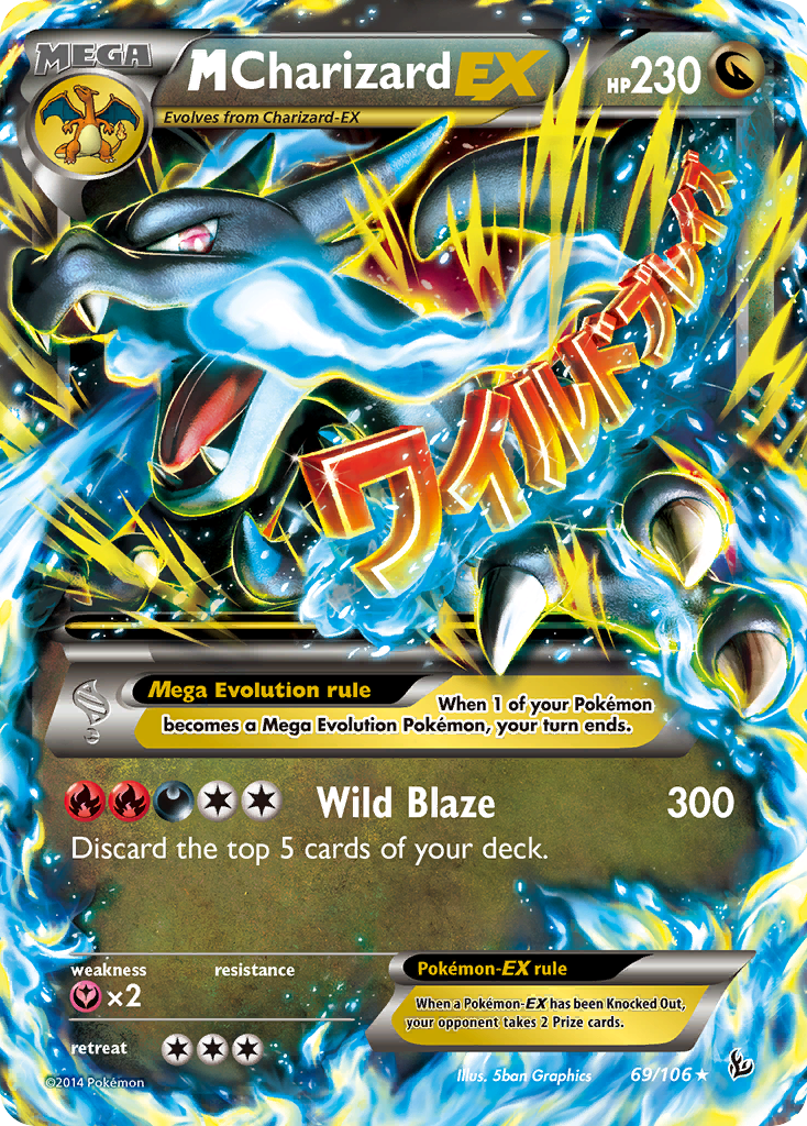 M Charizard EX (69/106) [XY: Flashfire] | Fandemonia Ltd