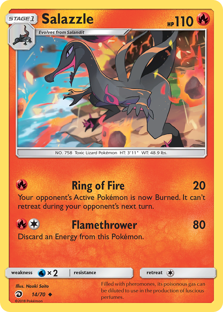 Salazzle (14/70) [Sun & Moon: Dragon Majesty] | Fandemonia Ltd