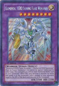 Elemental HERO Shining Flare Wingman [LCGX-EN050] Secret Rare | Fandemonia Ltd