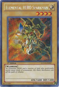 Elemental HERO Sparkman (Alternate Art) [LCGX-EN007] Secret Rare | Fandemonia Ltd