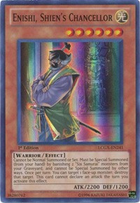 Enishi, Shien's Chancellor [LCGX-EN241] Super Rare | Fandemonia Ltd