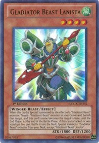 Gladiator Beast Lanista [LCGX-EN252] Ultra Rare | Fandemonia Ltd