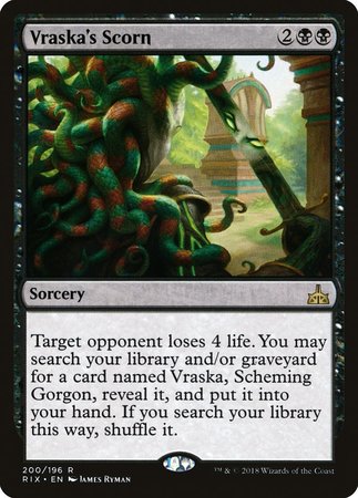 Vraska's Scorn [Rivals of Ixalan] | Fandemonia Ltd