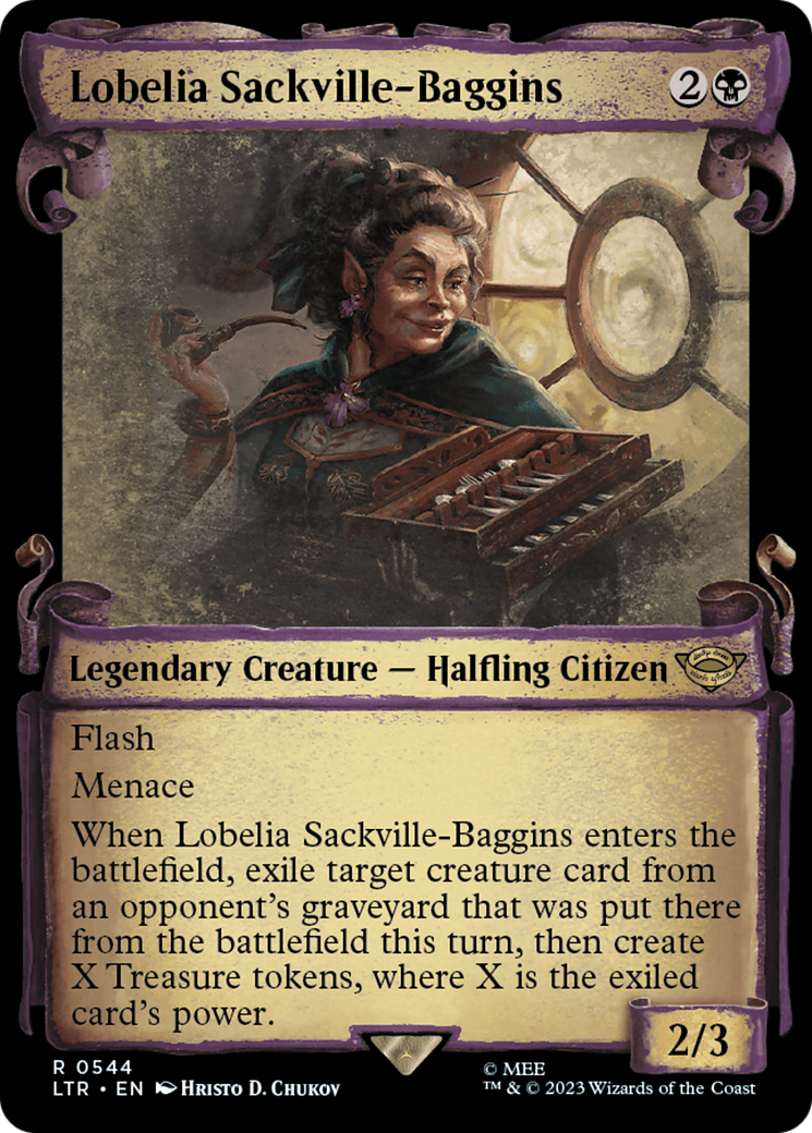 Lobelia Sackville-Baggins [The Lord of the Rings: Tales of Middle-Earth Showcase Scrolls] | Fandemonia Ltd