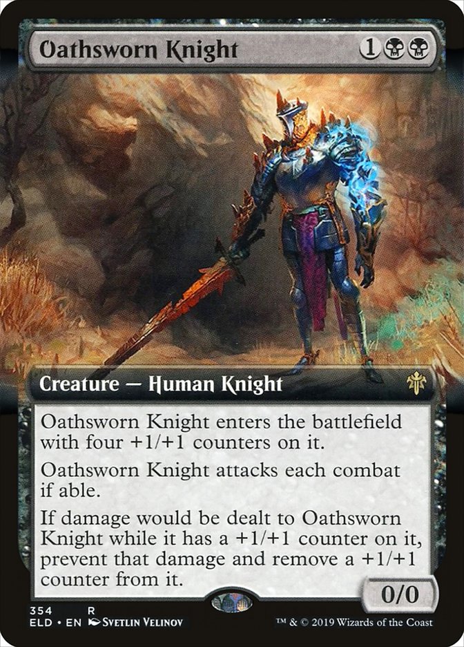 Oathsworn Knight (Extended Art) [Throne of Eldraine] | Fandemonia Ltd