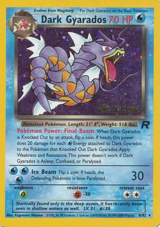 Dark Gyarados (8/82) (Prerelease Promo) [Team Rocket Unlimited] | Fandemonia Ltd