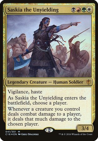 Saskia the Unyielding (Commander 2016) [Commander 2016 Oversized] | Fandemonia Ltd