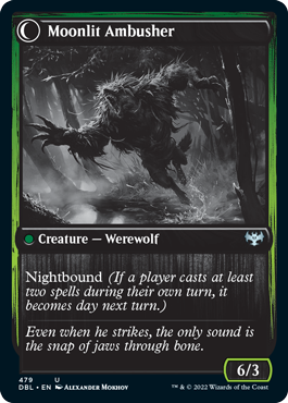 Oakshade Stalker // Moonlit Ambusher [Innistrad: Double Feature] | Fandemonia Ltd