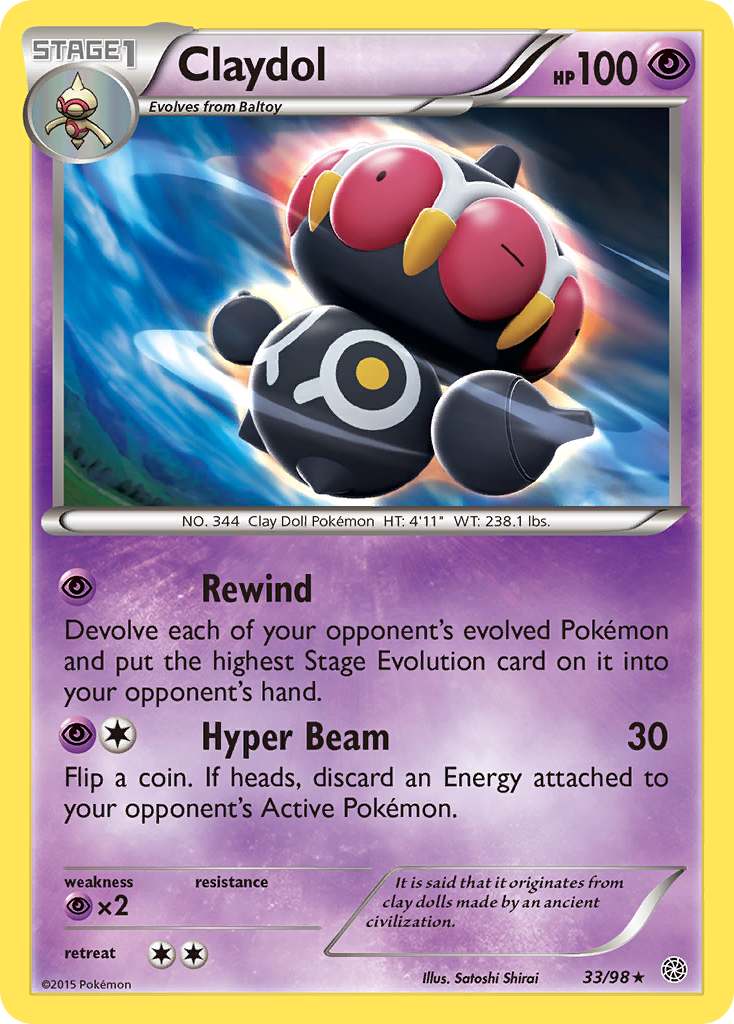 Claydol (33/98) [XY: Ancient Origins] | Fandemonia Ltd