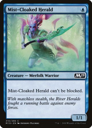 Mist-Cloaked Herald [Core Set 2019] | Fandemonia Ltd