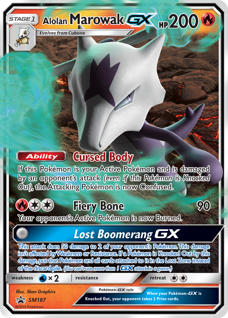 Alolan Marowak GX (SM187) [Sun & Moon: Black Star Promos] | Fandemonia Ltd