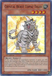 Crystal Beast Topaz Tiger [RYMP-EN043] Super Rare | Fandemonia Ltd