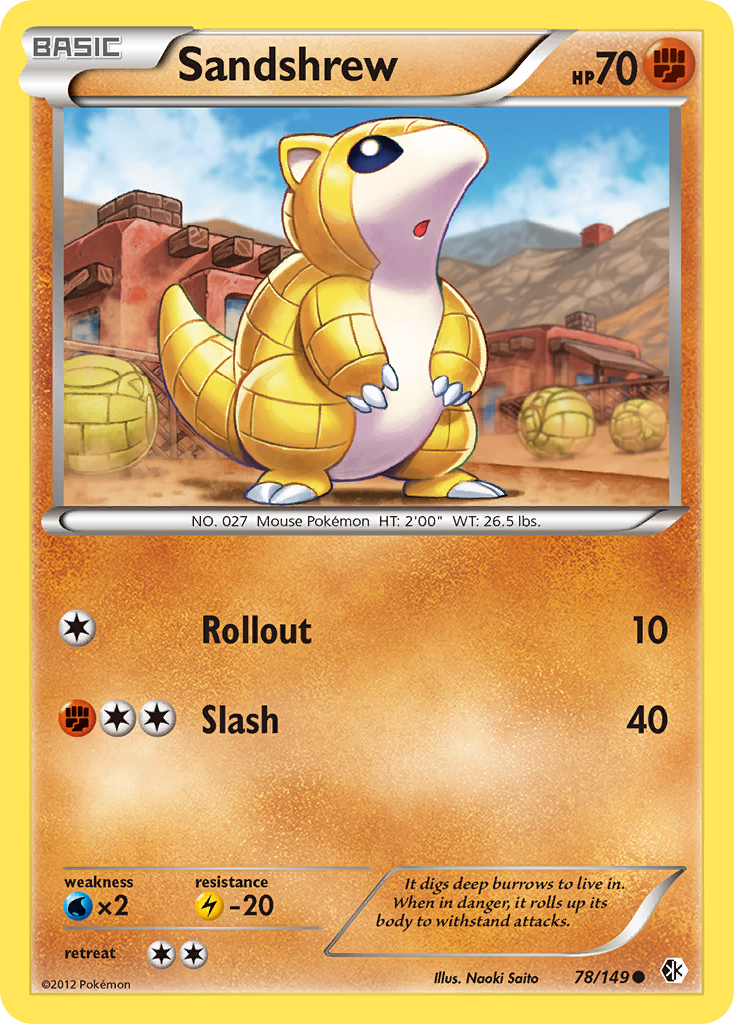 Sandshrew (78/149) [Black & White: Boundaries Crossed] | Fandemonia Ltd