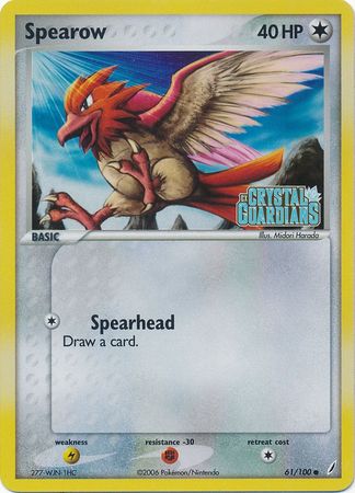 Spearow (61/100) (Stamped) [EX: Crystal Guardians] | Fandemonia Ltd