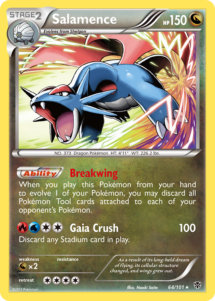 Salamence (64/101) [Black & White: Plasma Blast] | Fandemonia Ltd