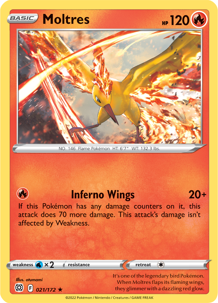 Moltres (021/172) [Sword & Shield: Brilliant Stars] | Fandemonia Ltd