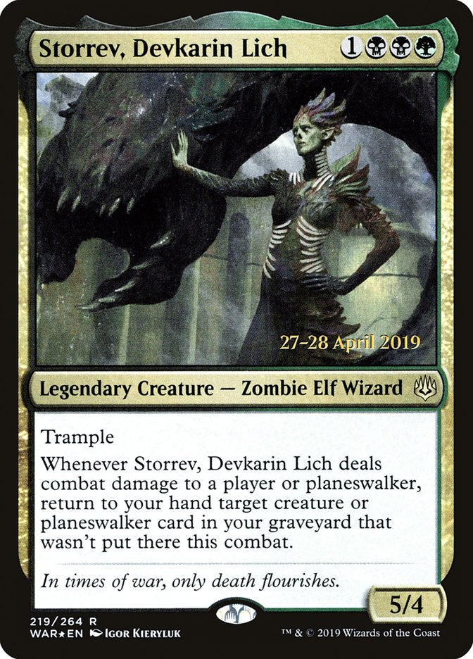 Storrev, Devkarin Lich  [War of the Spark Prerelease Promos] | Fandemonia Ltd