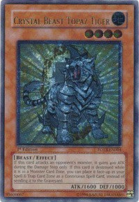 Crystal Beast Topaz Tiger (UTR) [FOTB-EN004] Ultimate Rare | Fandemonia Ltd