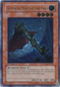 Elemental Hero Captain Gold (UTR) [FOTB-EN014] Ultimate Rare | Fandemonia Ltd